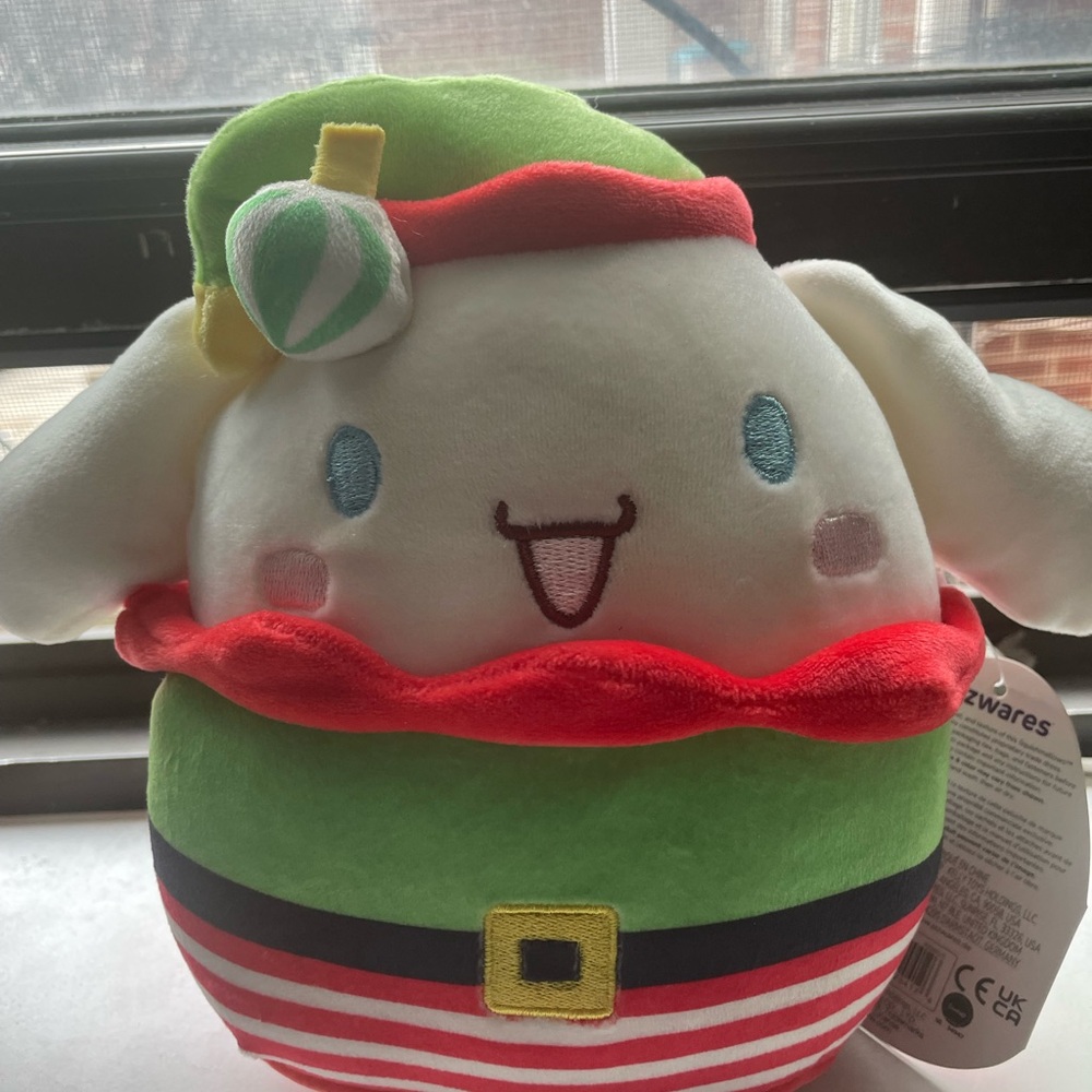Squishmallow Kellytoy Plush Sanrio Hello Kitty & Friends 8" Cinnamoroll Elf NWT